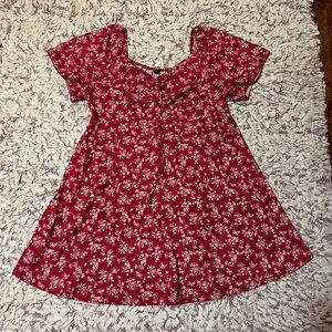 Shein 3XL Pink White Floral Summer Dress